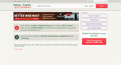 Desktop Screenshot of italian-english-dictionary.com